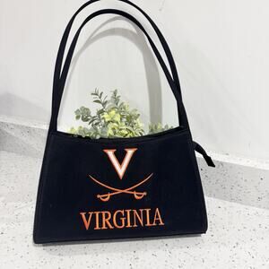 Vintage University Of Virginia Embroidered Collegiate Shoulder Bag Deadstock 90s